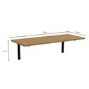 Ver imagem 3 de Escritório Completo Industrial 3 Peças (1 Escrivaninha, 1 Estante, 1 Prateleira) Freijo-preto