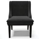 Ver imagem 7 de Kit 4 Cadeiras Decorativas Sala de Jantar Base Fixa de Madeira Firenze Veludo Preto G19 - Gran Belo