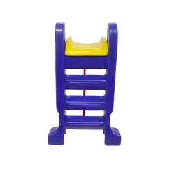 Brinquedoteca Escorregador Médio 3 Degraus Infantil Cor Amarelo com Azul para Escolas e Creches - 3