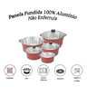 Panela Fundida Alumínio Batido Caçarolas 5 Peças Tampa de Vidro - Polida - 6