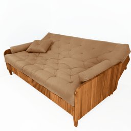 Sofá Cama Paris Ii Ripado Acquablock Madeira Maciça Natural - Fendi - 3