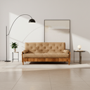 Ver imagem 2 de Sofá Cama Paris Ii Ripado Acquablock Madeira Maciça Natural - Fendi