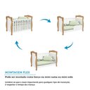 Ver imagem 6 de Quarto de Bebê com Guarda-Roupa 4 Portas e Berço Minicama 100% MDF Nina Espresso Móveis Branco/Brilho/Amêndoa