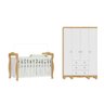 Quarto de Bebê com Guarda-Roupa 4 Portas e Berço Minicama 100% MDF Nina Espresso Móveis - 3