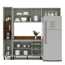 Ver imagem 4 de Cozinha 4 Peças Balcão 3 Gavetas 2 Portas Aéreo Basculante Paneleiro com Tampo Koya