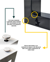 Ver imagem 4 de Pé de Mesa 72x70 - Modelo Slim - Bronze Lixa - Par