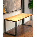 Ver imagem 1 de Pé de Mesa 72x70 - Modelo Slim - Bronze Lixa - Par