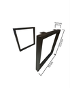 Ver imagem 2 de Pé de Mesa 72x70 - Modelo Slim - Bronze Lixa - Par
