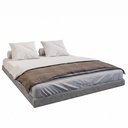 Ver imagem 6 de Cama Box Queen Osaka Flutuante Estilo Japonesa 158x198 Base Estofada Bouclê Cinza - Desk Design