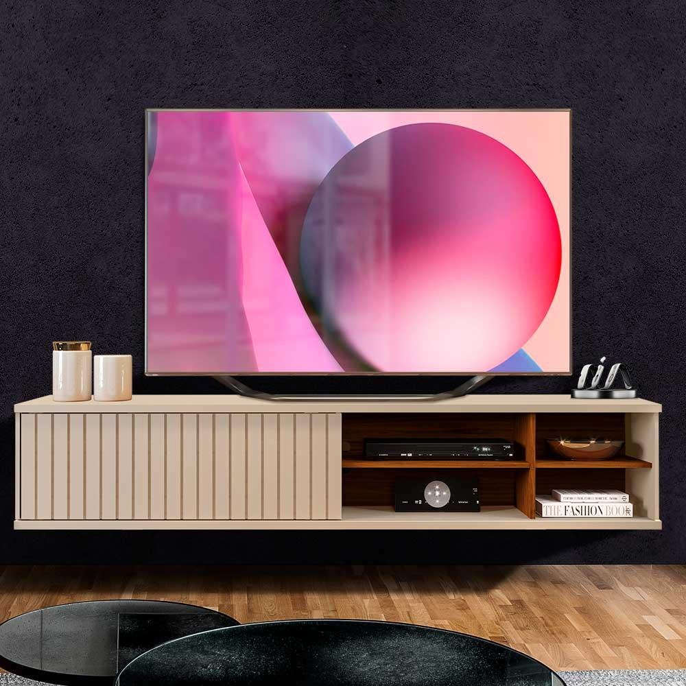 Rack Para TV Até 70 Polegadas Suspenso Ripado Off White Nogueira Laila Shop JM é boa?