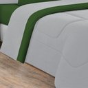 Ver imagem 3 de Edredom Malha 100% Algodão Gran Moratta 1 Peça Casal - Cinza-verde Bandeira