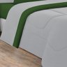 Edredom Malha 100% Algodão Gran Moratta 1 Peça Casal - Cinza-verde Bandeira - 3