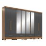 Quarto Modulado 100% MDF  4 Peças 8 Portas 4 Gavetas com Espelhos Smart Plus - 3