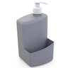 Kit para Pia de Cozinha 2 Peças Porta Detergente e Esponja 700ml e Lixeira 2,5L Full Utility Cinza - 5