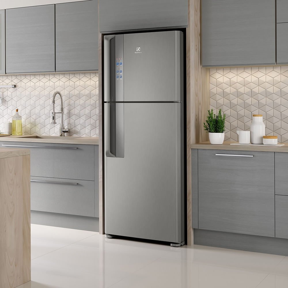 Refrigerador Electrolux 474 Litros Top Freezer Df56s Platinum - 220 Volts - 7
