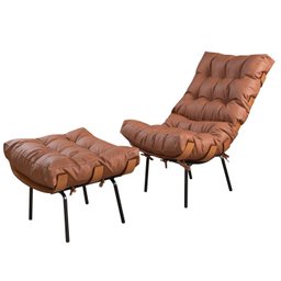 Poltrona para Sala de Estar com Puff Costela - 3