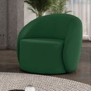 Ver imagem 2 de Poltrona Decorativa Orgânica Lua Veludo Verde D03 - D’Rossi