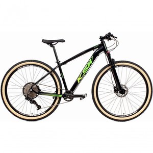 Bicicleta Aro 29 Ksw Xlt 12v Garfo com Trava 11-50 Preto-verde 15