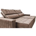 Ver imagem 4 de Sofá Retrátil e Reclinável 2,15m Cama inBox Big Star com SoftGel D40 Velupluma Castor