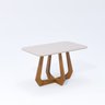Conjunto Sala de Jantar com Mesa Bromélia 130 com Vidro 4 Cadeiras Damasco - 3