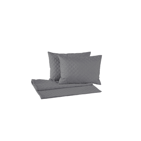 Kit 5 Pçs Peseira de Cama Casal Queen Comfort com Almofadas Cheias Microfibra Matelado Ultrassônico: