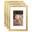 Ver imagem 1 de Kit 3 Porta Retrato 21x15 Quadro Paspatur Branco Fotos 15x10