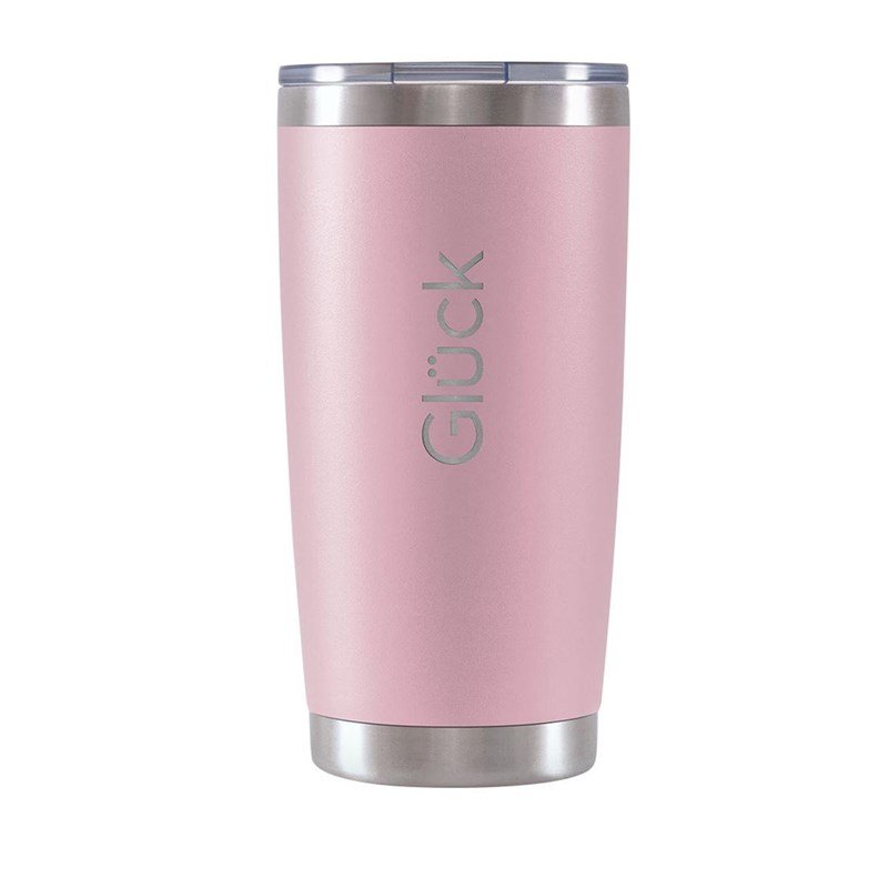 Copo Térmico Gluck Lucky com Tampa Antivazamento 591ml Rosa 4 Horas Gelado - 2