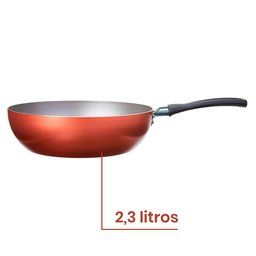 Frigideira Wok 24 Cm Brinox Antiaderente Terracota - 6