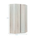 Ver imagem 3 de Guarda-roupa Solteiro Luciane Canto Diagonal Prime Plus 2 Portas