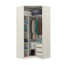 Ver imagem 2 de Guarda-roupa Solteiro Luciane Canto Diagonal Prime Plus 2 Portas