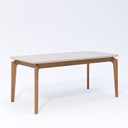 Ver imagem 3 de Conjunto Sala de Jantar com Mesa Ficus 180 com Vidro e 6 Cadeiras Buriti Marrom/Madeira/Offwhite/Cin