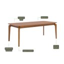 Ver imagem 5 de Sala de Jantar Ficus 210cm sem Vidro com 8 Cadeiras Bella Marrom/Madeira/Cinamomo/Kaki