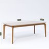 Conjunto Sala de Jantar com Mesa Ficus 210 com Vidro e 8 Cadeiras Buriti - 7