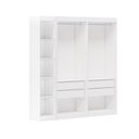 Ver imagem 2 de Guarda-Roupa Modulado sem Portas 4 Gavetas 4 Prateleiras Estante Versatille Yescasa