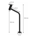 Ver imagem 4 de Torneira com Bica Alta Preto Fosco para Banheiro Água Fria Fc-139