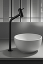Ver imagem 1 de Torneira com Bica Alta Preto Fosco para Banheiro Água Fria Fc-139
