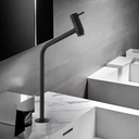 Ver imagem 3 de Torneira com Bica Alta Preto Fosco para Banheiro Água Fria Fc-139