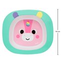 Ver imagem 3 de Kit Refeição Infantil Unicórnio 3 Itens em Plástico Buba
