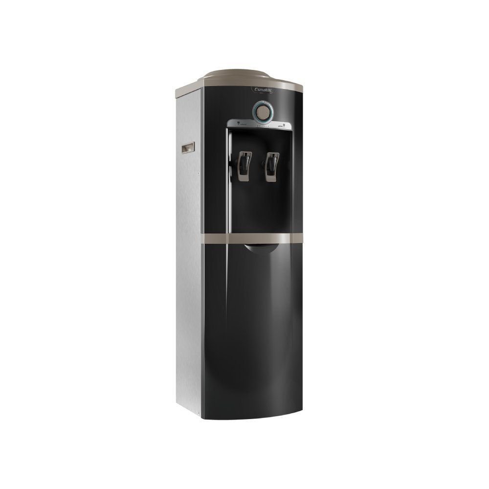 Bebedouro Esmaltec Coluna Natural e Frio Preto e Inox 127v Egc35b 0106000232 - 2