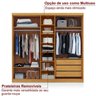Guarda-roupa com Sapateira Glamour 5 Portas - 6