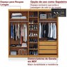Guarda-roupa com Sapateira Glamour 5 Portas - 10