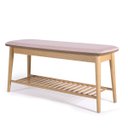 Ver imagem 1 de Banco Sapateira com Prateleira Ripada Liva 100 Cm Tauari Rosa