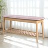 Banco Sapateira com Prateleira Ripada Liva 100 Cm Tauari Rosa - 6