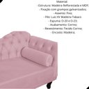 Ver imagem 2 de Divã Recamier Larissa Suede 150cm Lado Esquerdo + Brinde