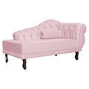 Ver imagem 4 de Divã Recamier Larissa Suede 150cm Lado Esquerdo + Brinde