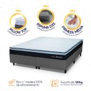 Ver imagem 4 de Conjunto Cama Box King Dakota Preto 193x203x57 Espuma D33