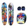 Skate Infantil Homem Aranha 61cm + Capacete + Joalheira - 2