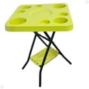 Ver imagem 5 de Mesinha Petisqueira Dobrábel Amarela com Bandeja