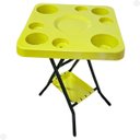 Ver imagem 3 de Mesinha Petisqueira Dobrábel Amarela com Bandeja