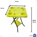 Ver imagem 2 de Mesinha Petisqueira Dobrábel Amarela com Bandeja